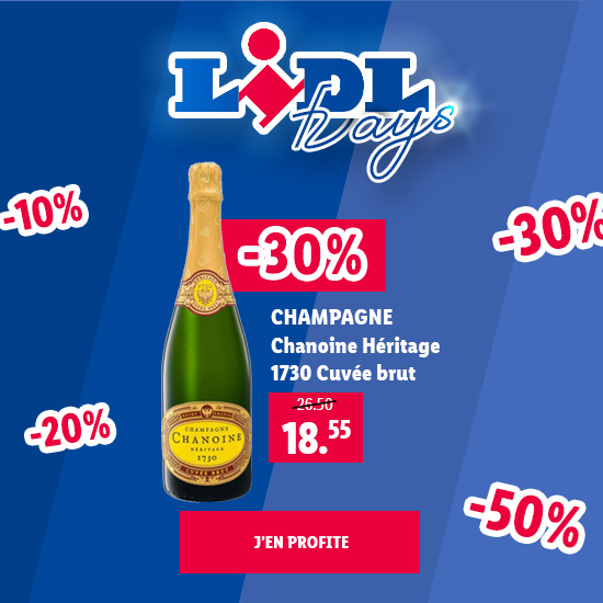 Lidl Days : Champagne Chanoine