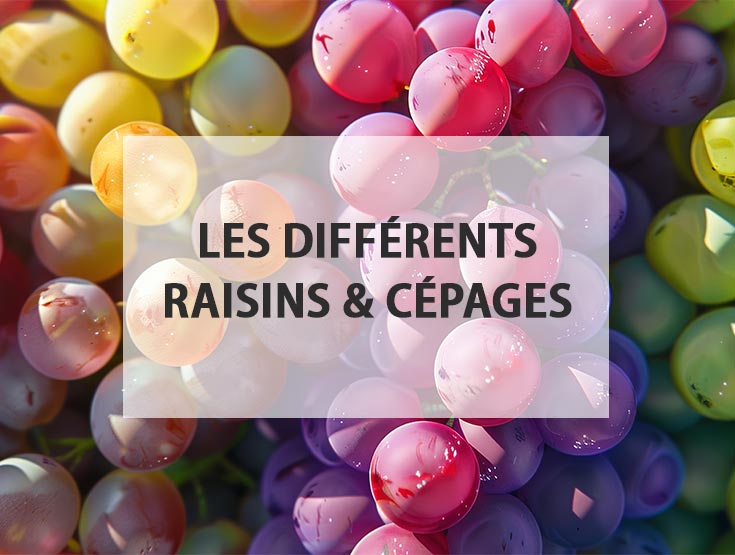 Les différents types de raisin et cépages